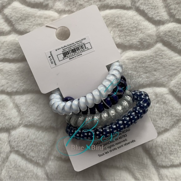 Vera Bradley Spiral Elastic Hair Tie 4PK - Picture 3 of 3
